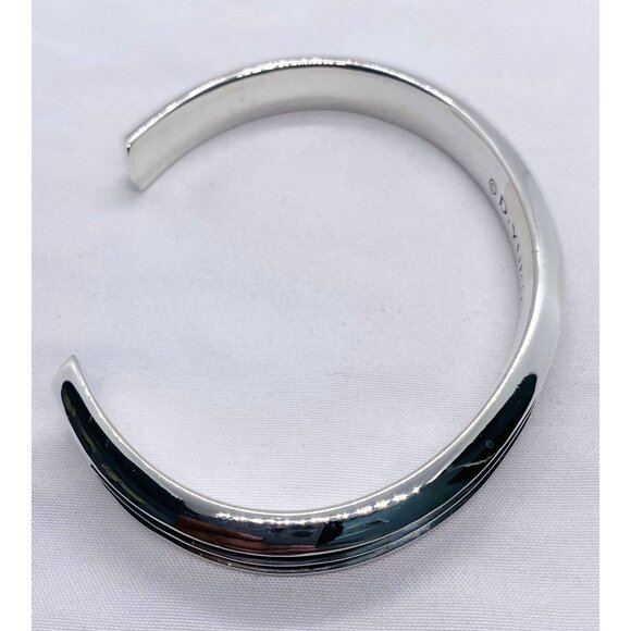 David Yurman Sterling Silver 925 Knife Edge Cuff Bracelet HEAVY! - Picture 10 of 10